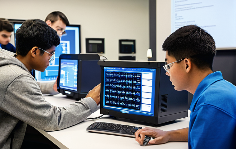 공장자동화 자격증 시험 일정 - **Prompt:** A highly skilled female automation engineer, aged in her late 20s or early 30s, stands c...