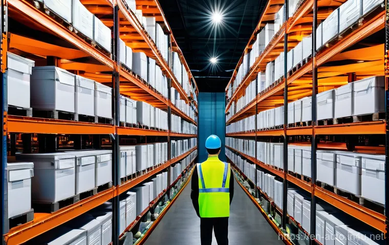 자동화 설비 설계 실무 - **Prompt:** "A vibrant, modern factory floor bathed in bright, diffused natural light. In the foregr...