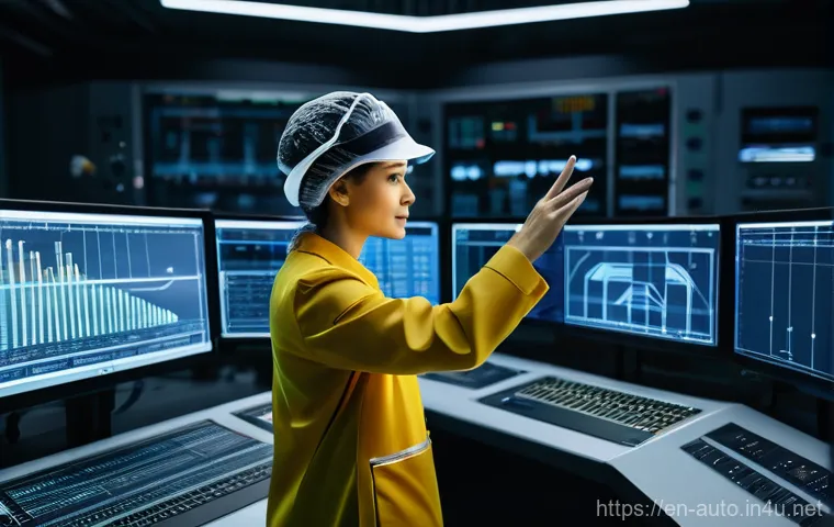 PLC 프로그래밍 노하우 - **Industrial Ecosystem Harmony: The Conductor of Automation**

    A dynamic, wide-angle shot of a m...